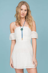 Ellen Off The Shoulder Day Dress White