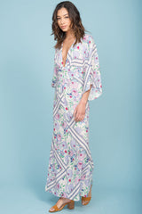 Kira Zip Up Maxi Dress Green