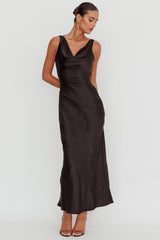 Cassiopeia Open Back Maxi Dress Black