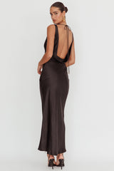 Cassiopeia Open Back Maxi Dress Black