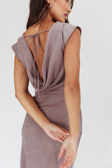 Maysa Cowl Back Maxi Dress Cloud