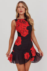 Like Me Open Back Mini Dress Rose