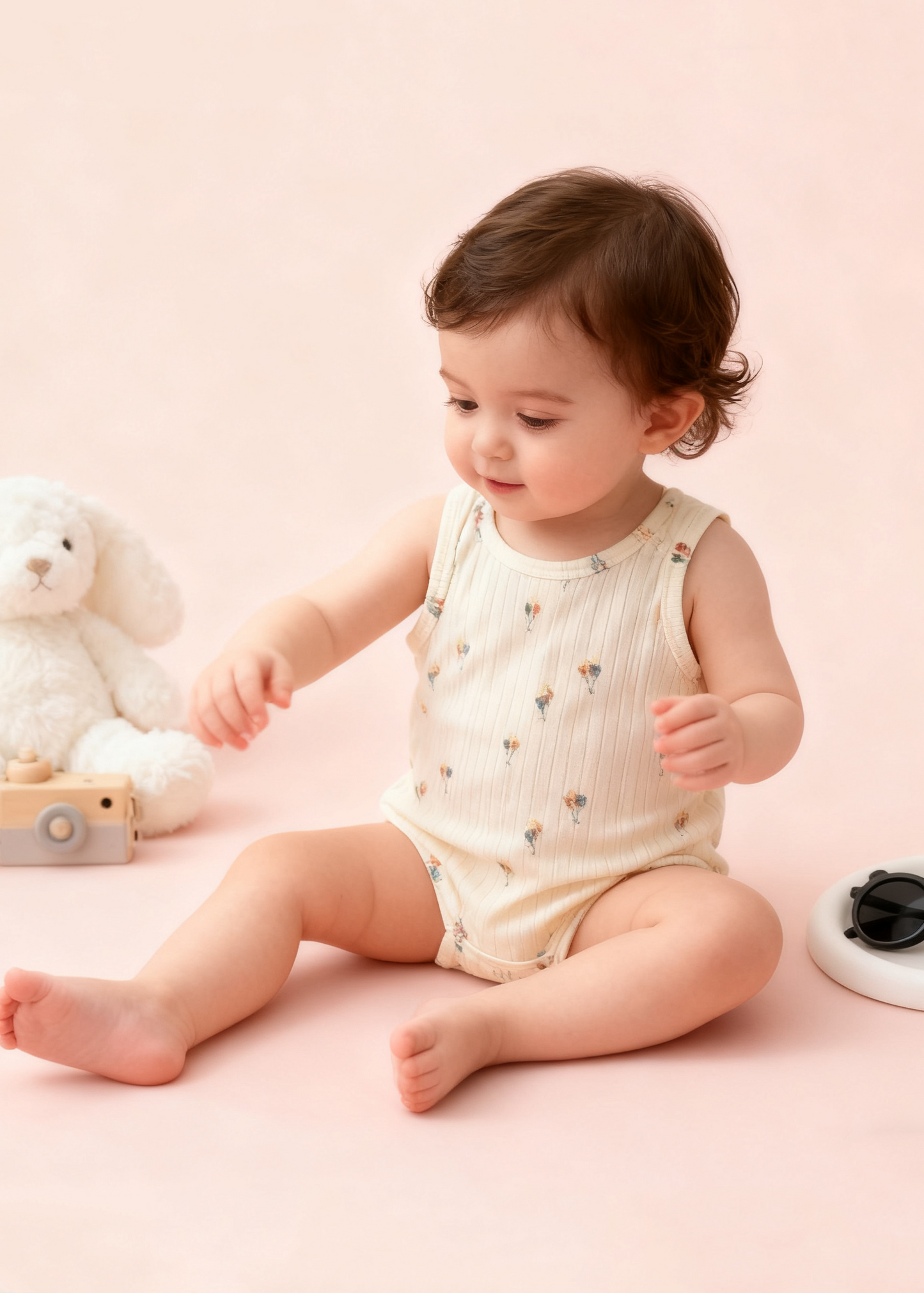 Balloon Sleeveless Romper (Size 73)