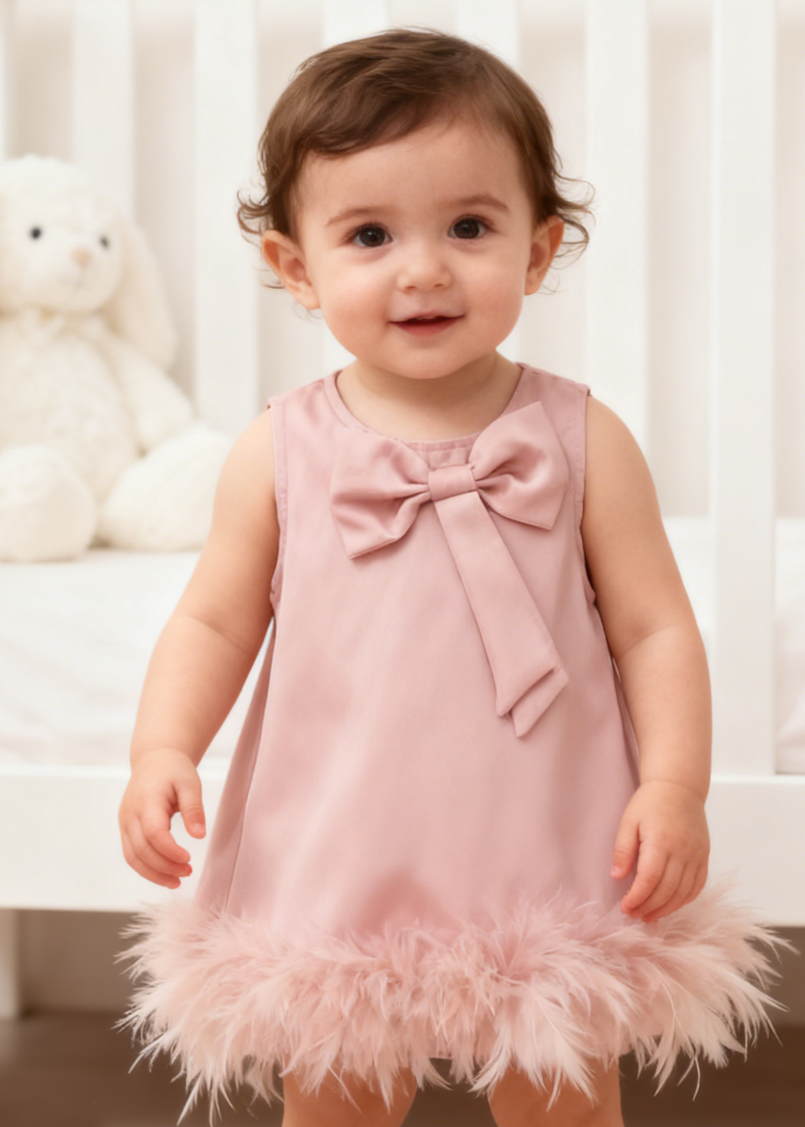 Elegant Ribbon Layer Dress