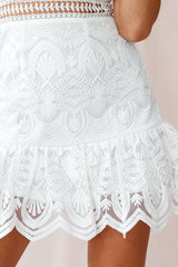 Hiromi Embroidered Sleeveless Dress White