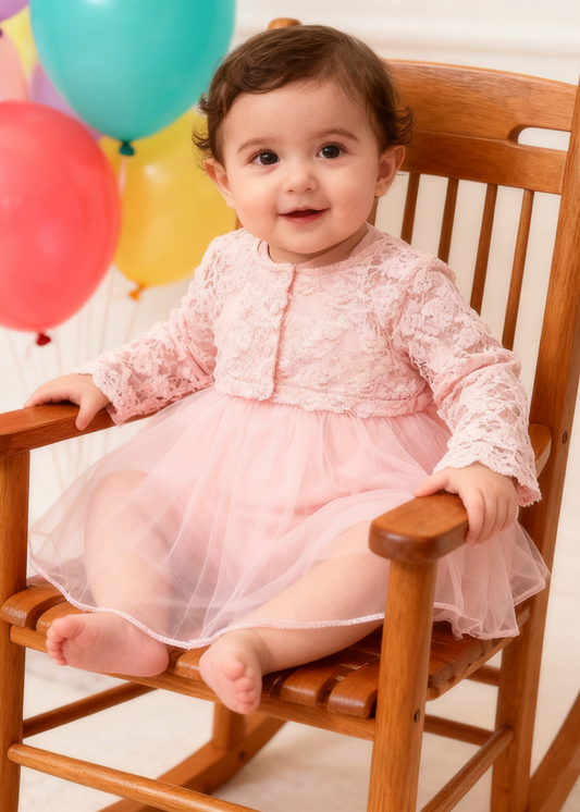 Basic Romper with Lacey Outer Set