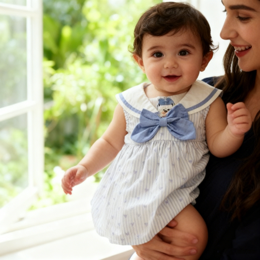 Bear Details Love Dress (Size 73,110&120)