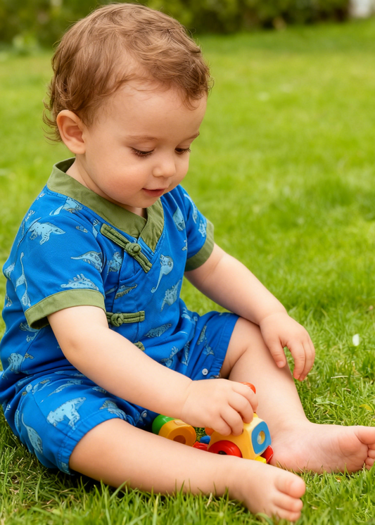 Dino Chinese Style Romper