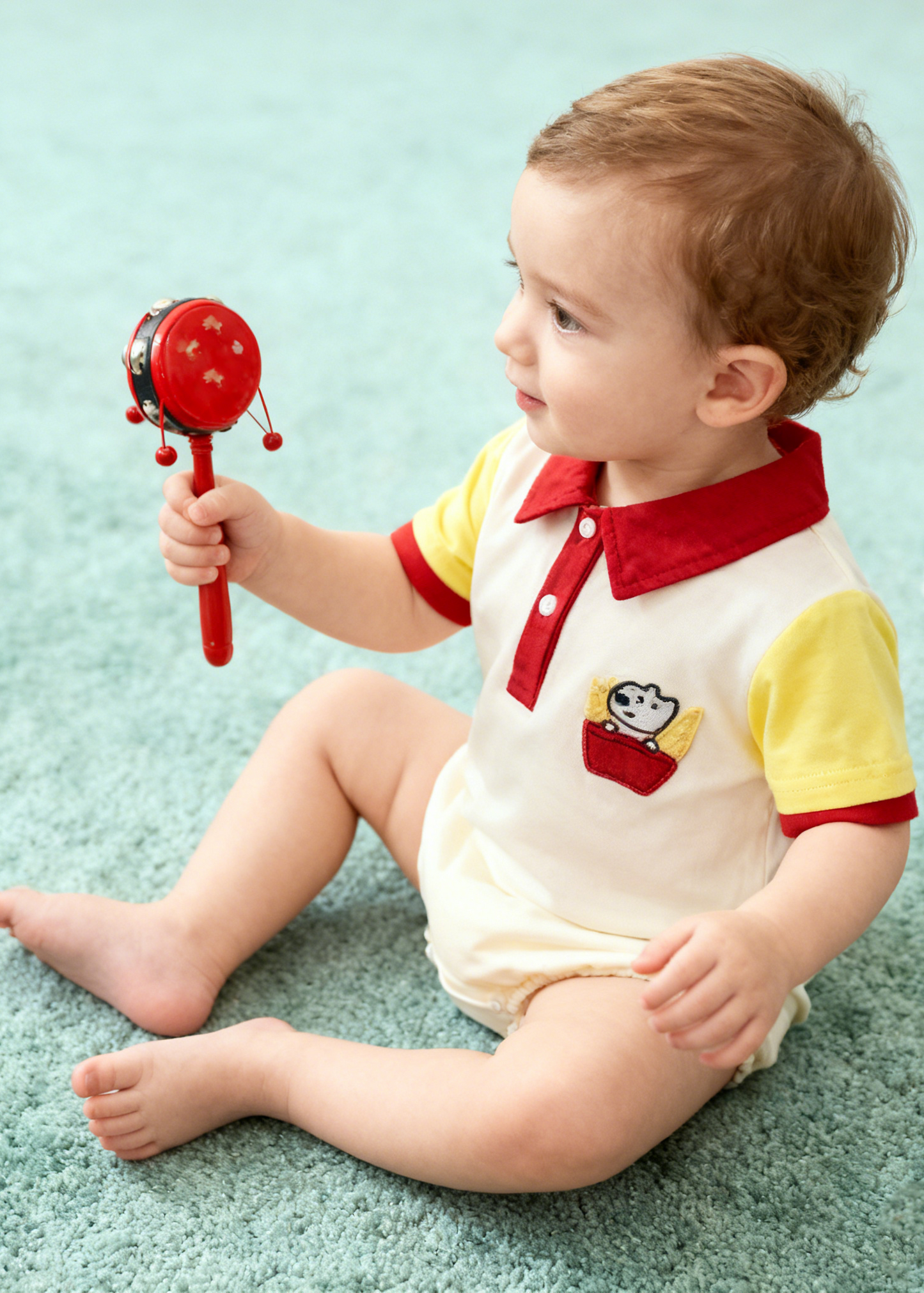 Dog & Fries Romper (Size 66)