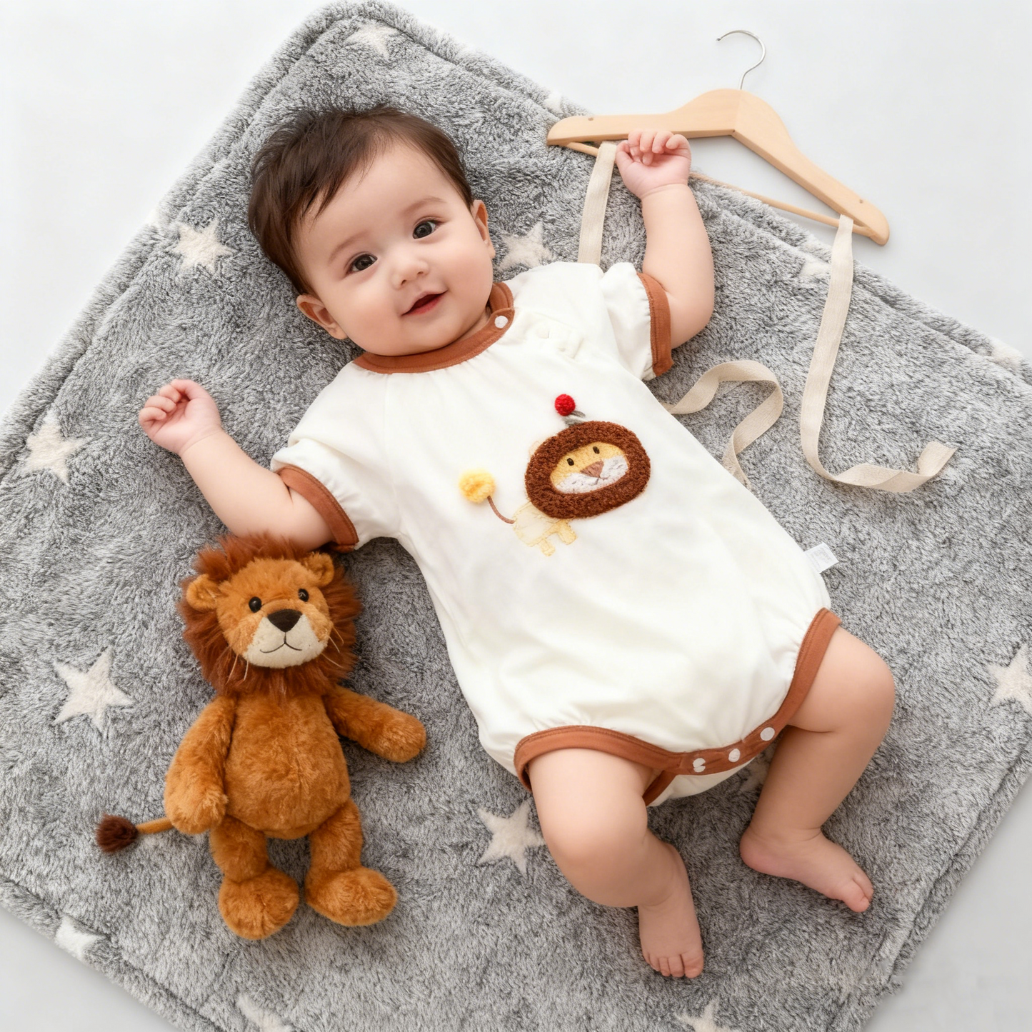 Lion Casual Romper (Size 66)