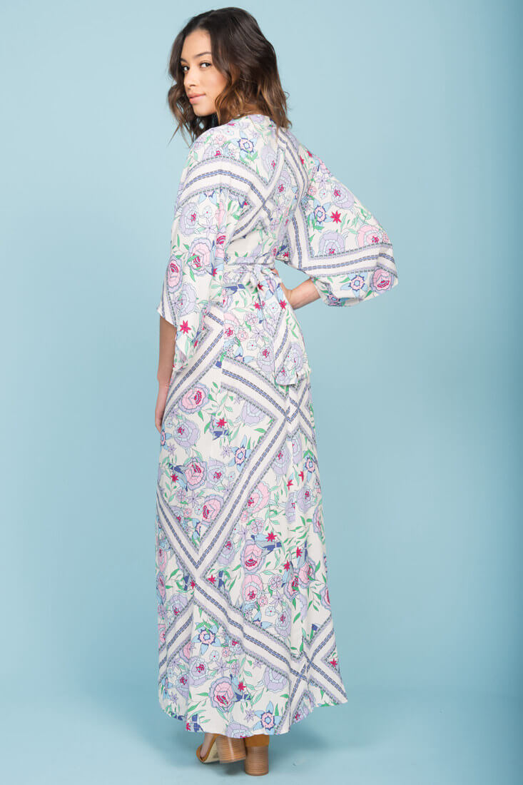 Kira Zip Up Maxi Dress Green