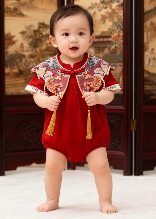 Traditional Chinese Girl Romper