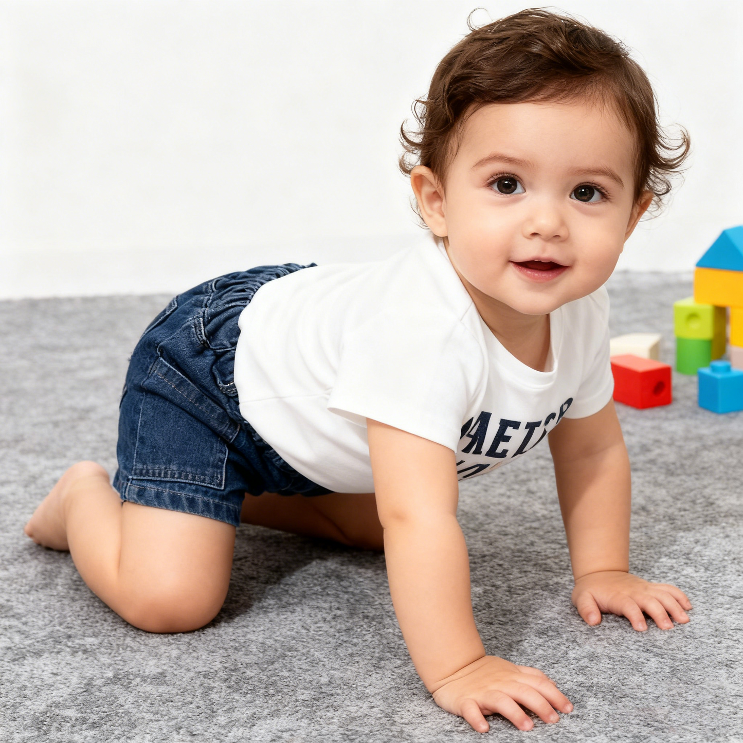 Side Pocket Casual Denim Pants