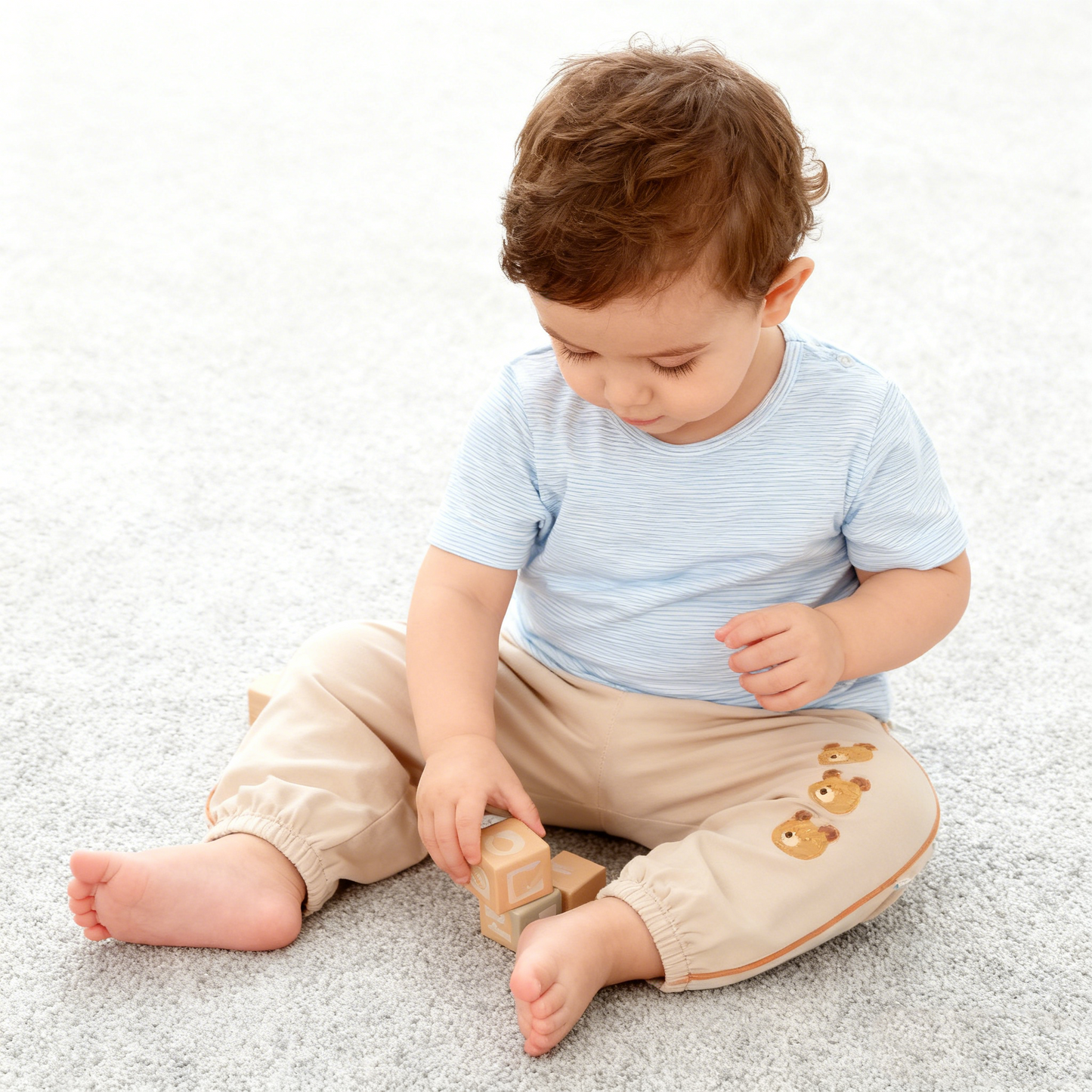 Bear Details Casual Pants