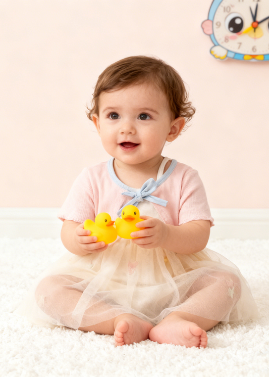 Pastel Ribbon Sister Matching with Outer