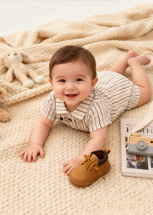 Cartoon Line Romper (Size 73)