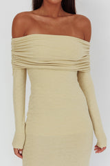 Juju Off-Shoulder Maxi Dress Sage