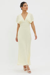 Dare To Live V-Neck Maxi Dress Butter