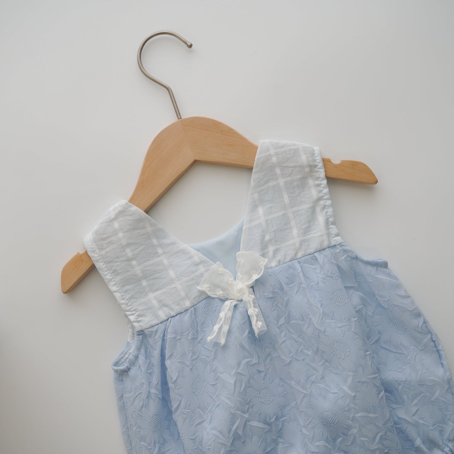 Baby Blue Ribbon Romper (Size 73)