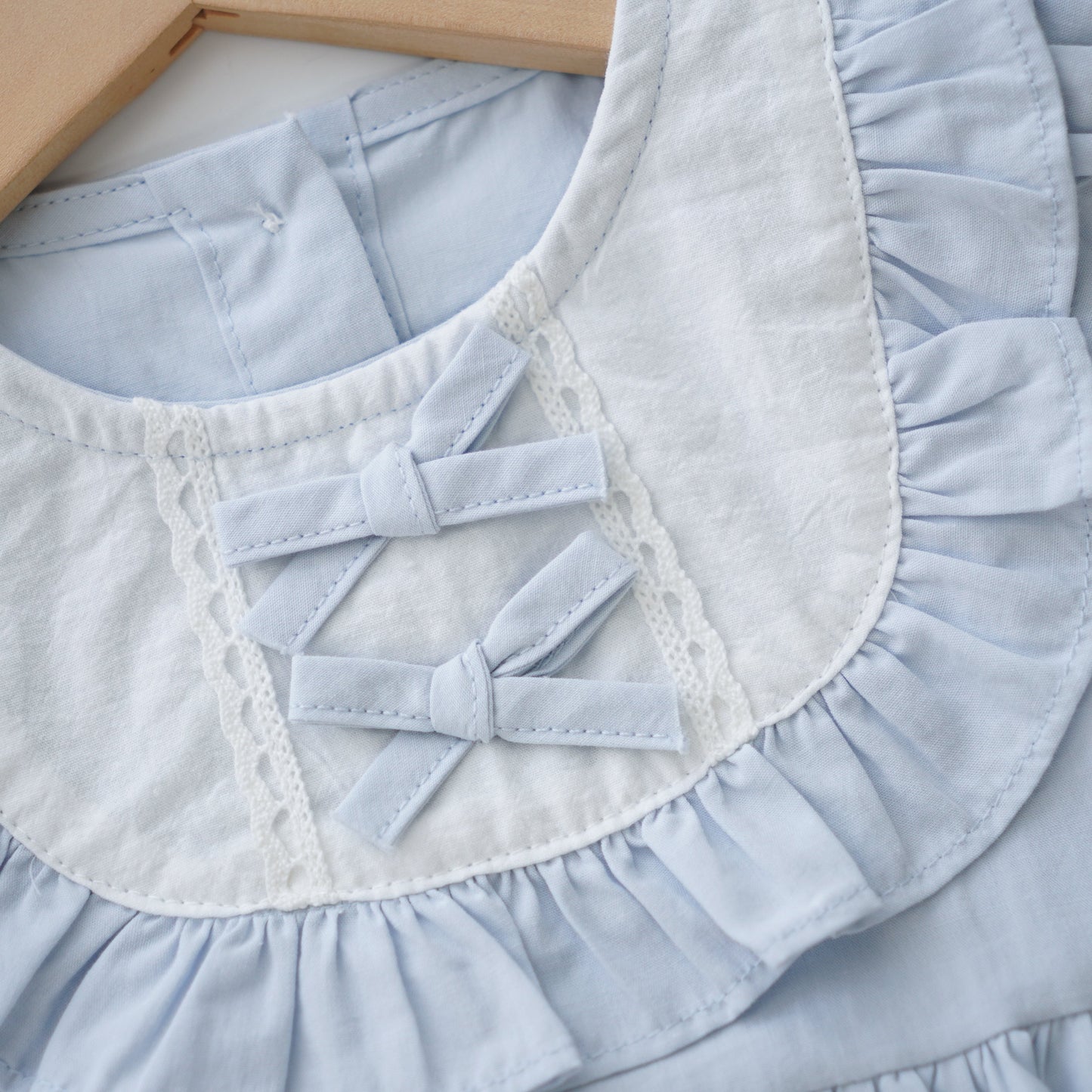 Pastel Baby Girl Ribbon Romper