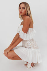 Dreamy Off-Shoulder Mini Dress White