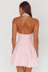 Hype Girl Box Pleat Mini Dress Pink