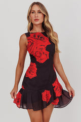 Like Me Open Back Mini Dress Rose