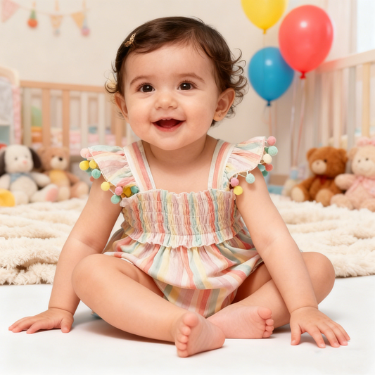 Color Block Layered Dress (Size 110&120)