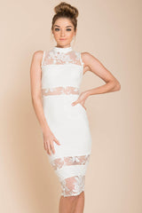 Drea Bodycon Cutout Club Dress White