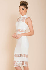 Drea Bodycon Cutout Club Dress White